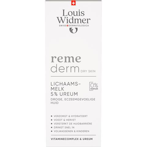 Louis Widmer Remederm Lichaamsmelk 5 % Ureum Zonder Parfum 200ML