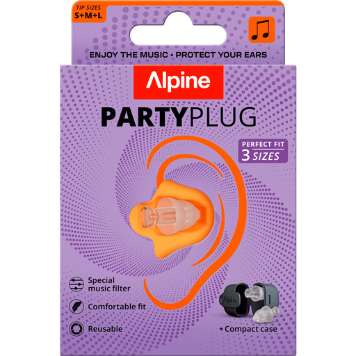 Alpine PartyPlug Transparant Herbruikbare Muziek Oordoppen 1 paar