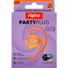 Alpine PartyPlug Transparant Herbruikbare Muziek Oordoppen 1 paar