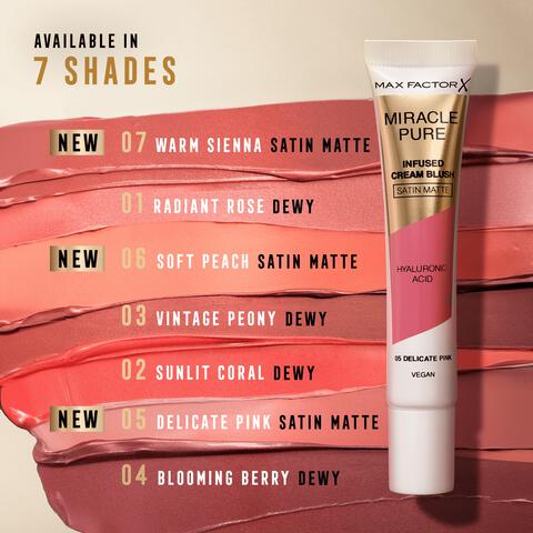 Max Factor Miracle Pure Cream Blush 05 Delicate Pink 15 ML