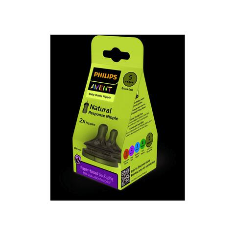 Philips Avent Flesspeen Natural SCY965/02 6,0 T5 2 stuks