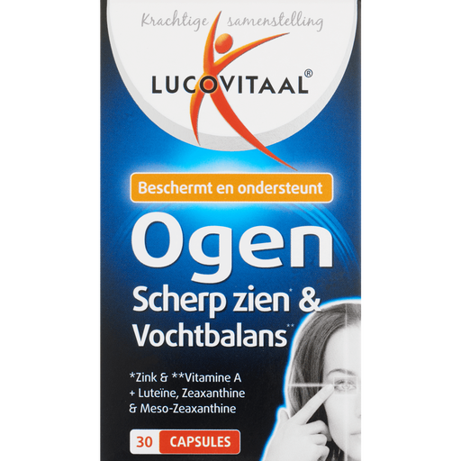 Lucovitaal Ogen, Scherp zien & Vochtbalans Capsules 30 stuks