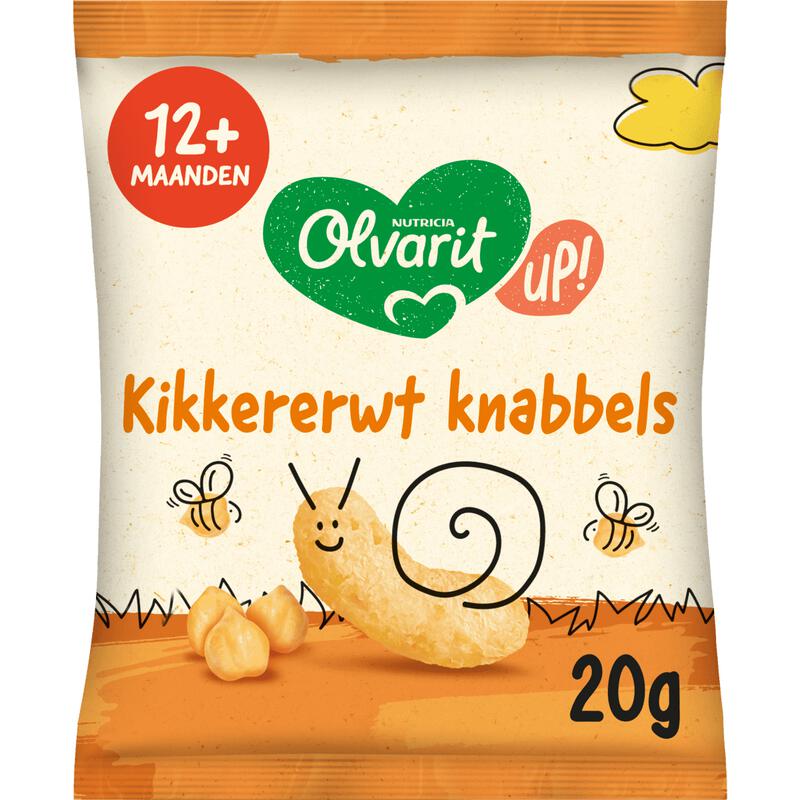 Olvarit Knabbels Kikkererwt 12+ Maanden 20 gram