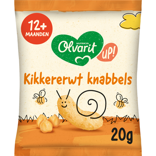 Olvarit Knabbels Kikkererwt 12+ Maanden 20 gram