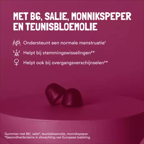 Yummygums Hormone Support Suikervrij Gummies 60 stuks