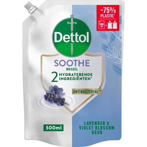 Dettol Soothe Lavendel Antibacteriële Handzeep Navulzak 500 ML
