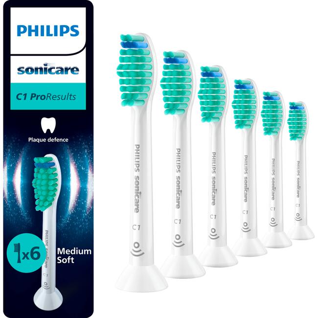 Philips Sonicare ProResults Opzetborstel Wit HX6016/87 - 6 Pack