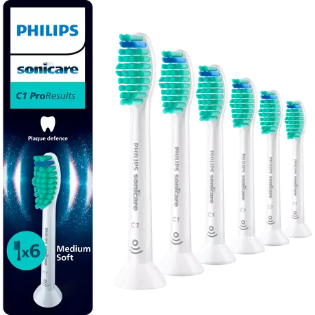 Philips Sonicare ProResults Opzetborstels Wit HX6016/87 6 stuks