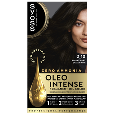 Syoss Oleo Intense Permanente Haarkleuring 2-10 Bruinzwart/Châtain Noir 115 ML