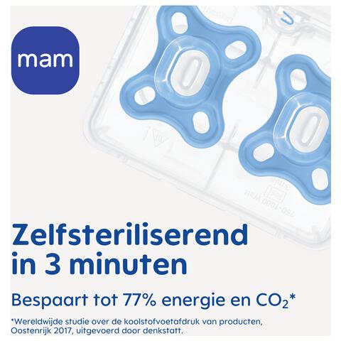 MAM Comfort Fopspenen 0-3 maanden Blue 2 stuks