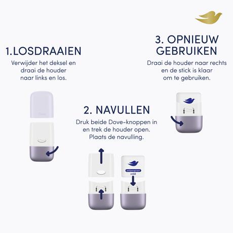 Dove Violet Antiperspirants Deodorant Refill 35 ML