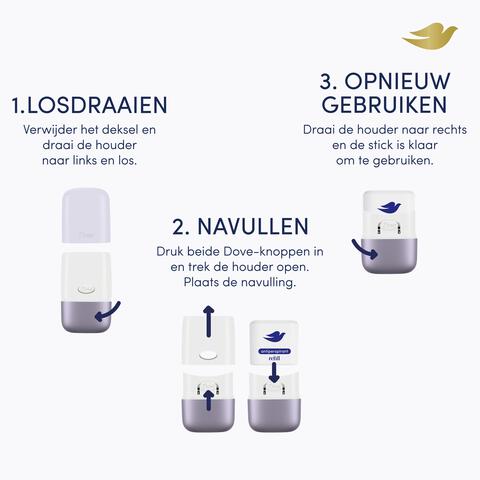 Dove Violet Antiperspirants Deodorant Refill 35 ML