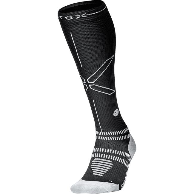 STOX Sports Socks Women - Black / Light Grey - W3 - 1 Paar