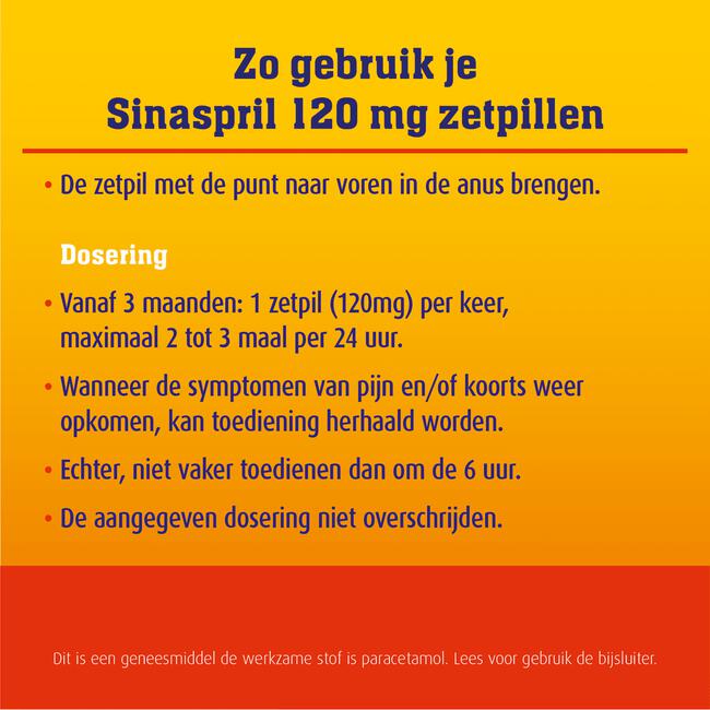 Sinaspril Zetpillen 120 mg