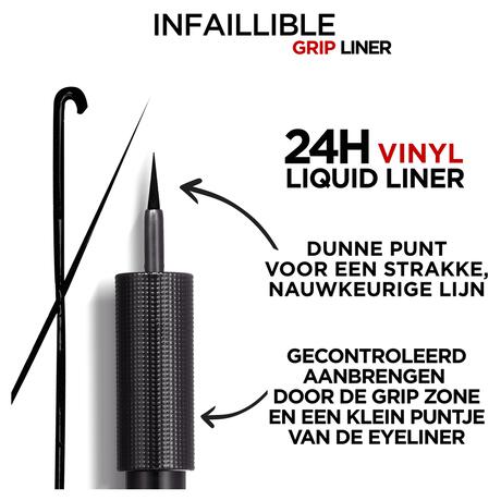 L'Oréal Paris Infaillible 24H Vinyl Liquid Liner Zwart Eyeliner