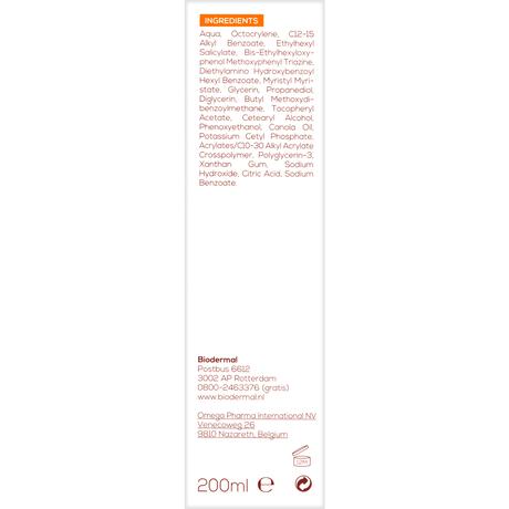 Biodermal Gevoelige Huid Zonnemelk SPF30 200 ML