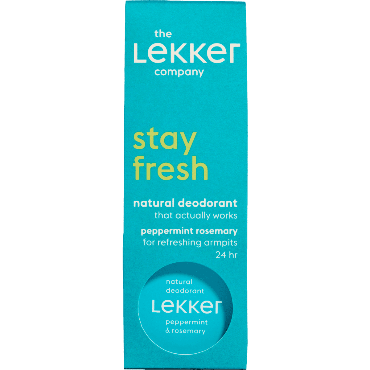 The Lekker Company Pepermunt & Rozemarijn Deodorant Crème 30 gram