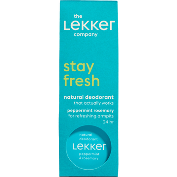 The Lekker Company Pepermunt & Rozemarijn Deodorant Crème 30 gram