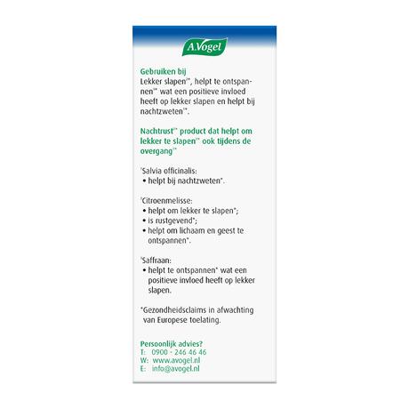 A.Vogel Nachtrust2* Tabletten Overgang1* 30 stuks