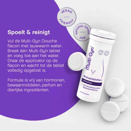Multi-Gyn Bruistabletten Voor Vaginale Douchevloeistof 10 stuks