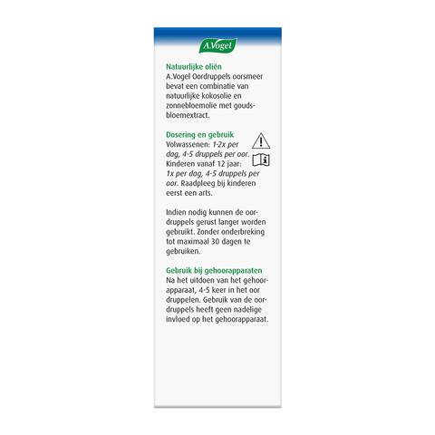 A.Vogel Oordruppels oorhygiëne Reinigt de Gehoorgang Druppels 20 ML