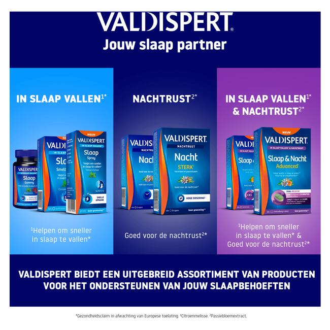 Valdispert Slaap en Nacht Advanced 30 Stuks