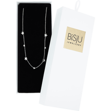 BiSjU Jewellery Ketting met Platte Schakel Silver Plated