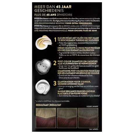 Syoss Oleo Intense Permanente Haarkleuring 4-23 Bordeaux Rood/Bordeaux Intense
