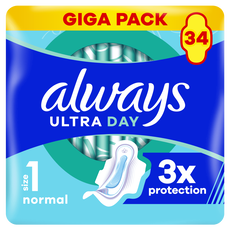 Always Ultra Maandverband Normal Met Vleugels 34 stuks