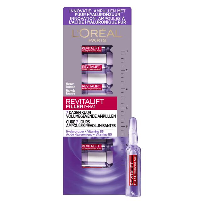 L'Oréal Paris Revitalift Filler Hyaluronzuur Ampullen 7 Daagse Kuur