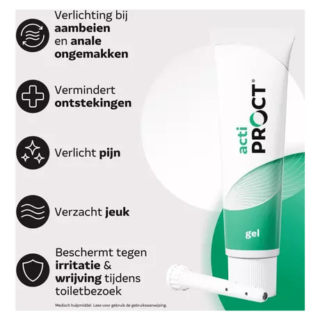 Actiproct Gel Bij Aambeien En Jeuk Tube 30 gram