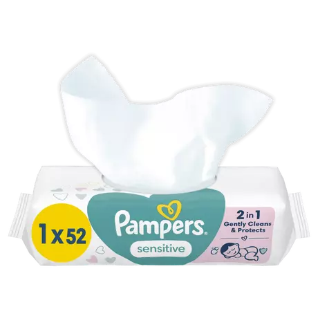 Pampers Sensitive Billendoekjes 52 Stuks
