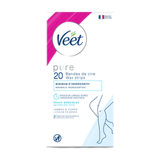 Veet - Pure - Koude Wasstrips Benen 20 st
