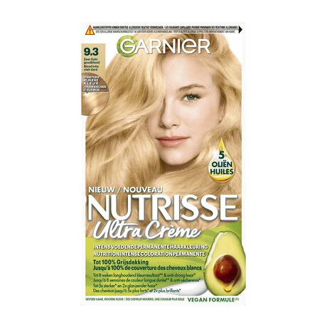 Garnier Nutrisse Crème Permanente Haarverf 9.3 Zeer Licht Goudblond