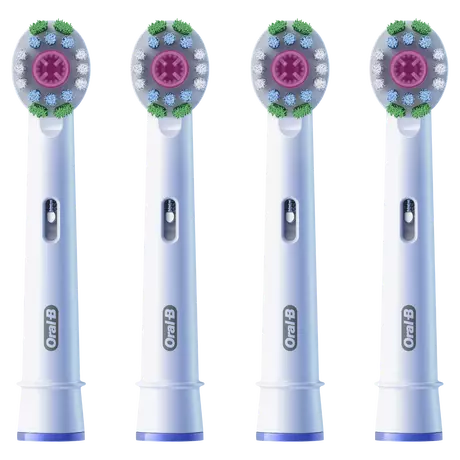 Oral-B 3D White Opzetborstels Wit 4 Stuks