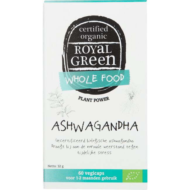 Royal Green Ashwagandha Capsules Bio 60 stuks