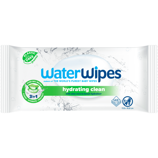 WaterWipes Hydrating Clean Billendoekjes 48 stuks