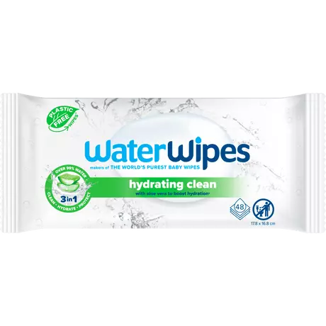 WaterWipes Hydrating Clean Billendoekjes 48 stuks