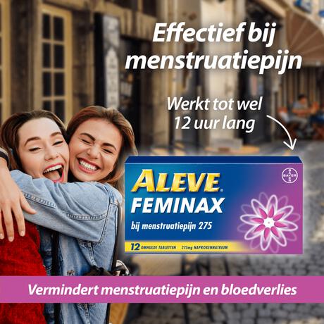 Aleve Feminax bij Menstruatiepijn 12 tabletten