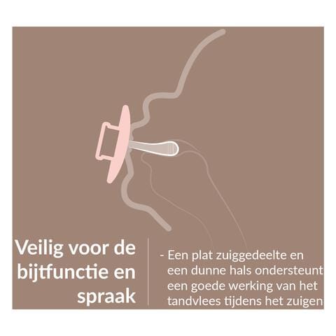 Difrax LOVI Prime Fopspeen Lilac/Violet 18+ maanden