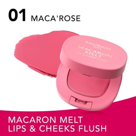 Bourjois Macaron Melt Lip & Cheek Flush 001 Macarose