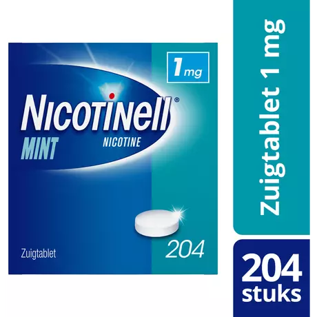 Nicotinell Mint 1 MG Zuigtablet 204 stuks