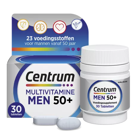 Centrum Men 50+ Multivitaminen Tabletten 30 stuks
