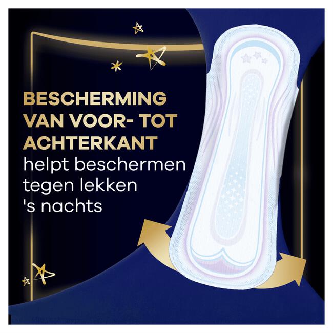 Always Ultra Maandverband Secure Night Extra Met Vleugels 8 stuks
