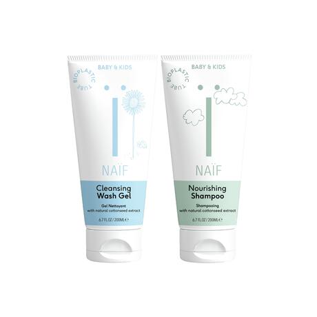 Naïf Baby & Kids Shampoo + Wasgel Value Pack