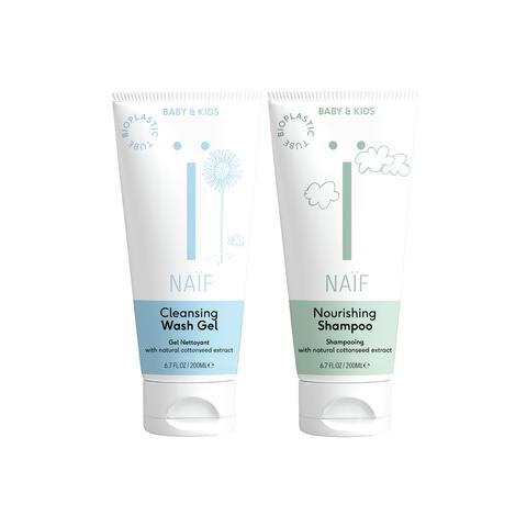 Naïf Baby & Kids Shampoo + Wasgel Value Pack