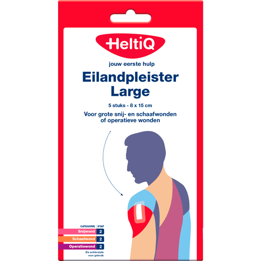 HeltiQ Eilandpleister Large 8x15cm
