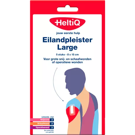 HeltiQ Eilandpleister Large 8x15cm