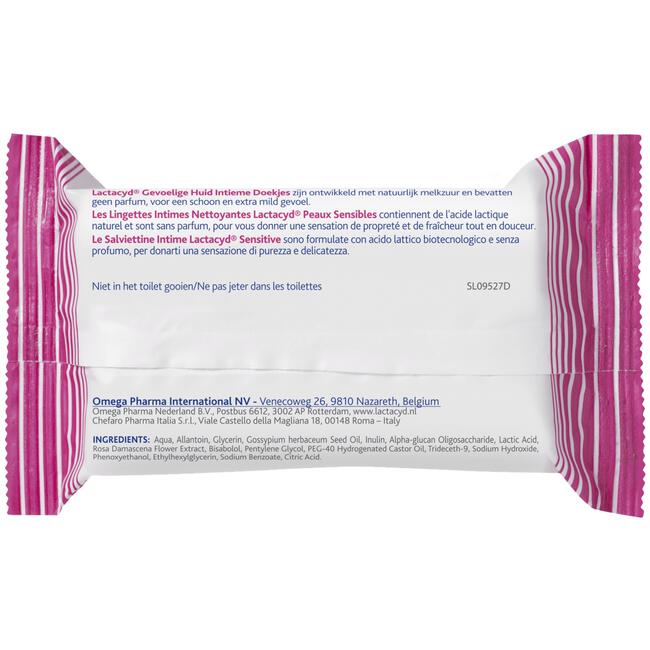 Lactacyd Gevoelige Huid Intiem Tissues 15 Stuks
