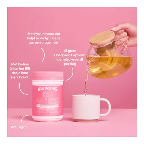 Vital Proteins Beauty Collageen Pot Strawberry Lemon 271 gram